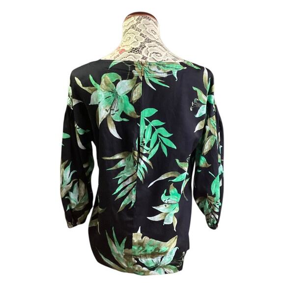 Lauren Ralph Lauren Women's Printed Bishop three-quarter length bishop sleeves L - Picture 2 of 7